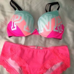VS PINK Bra and Underwear Set